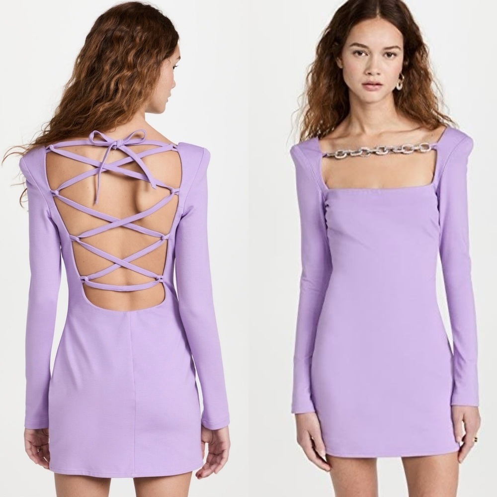 GIUSEPPE DI MORABITO 
Lace Up Dress​​​
